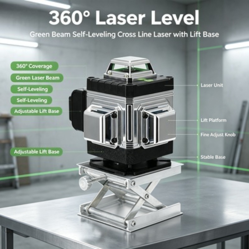 Laser Level Outdoor Bright Green - مستوى ليزر أخضر بـ 6 خطوط