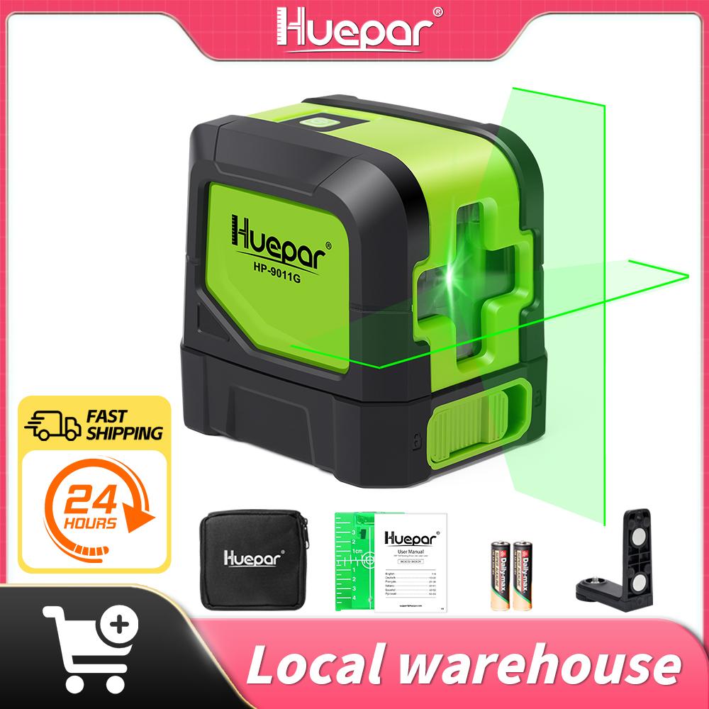 Laser Level 3D Cross Line Self Leveling - Huepar 2 خطوط مستوى الليزر 9011G
