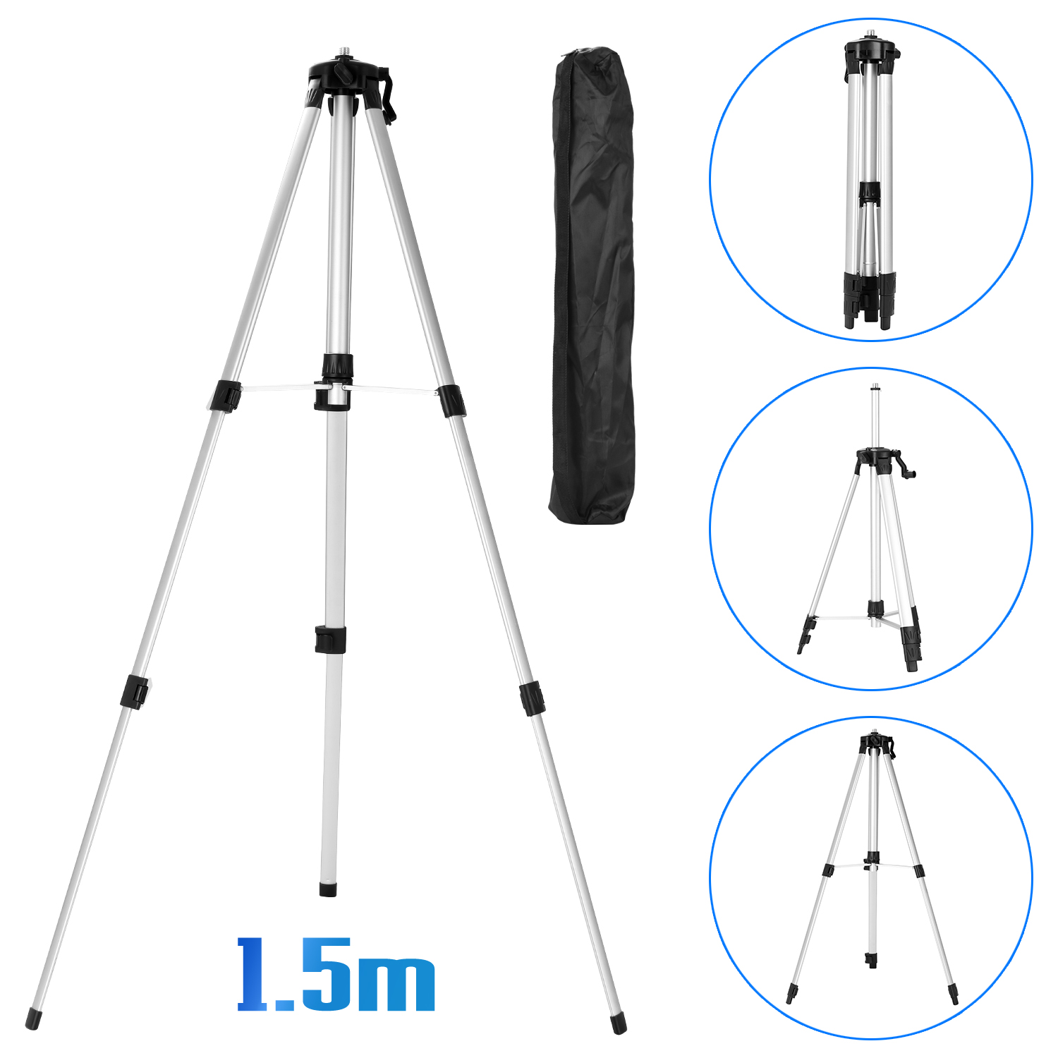Laser Level Tripod Stand 1.5M - حامل ثلاثي القوائم بطول 1.5 متر،