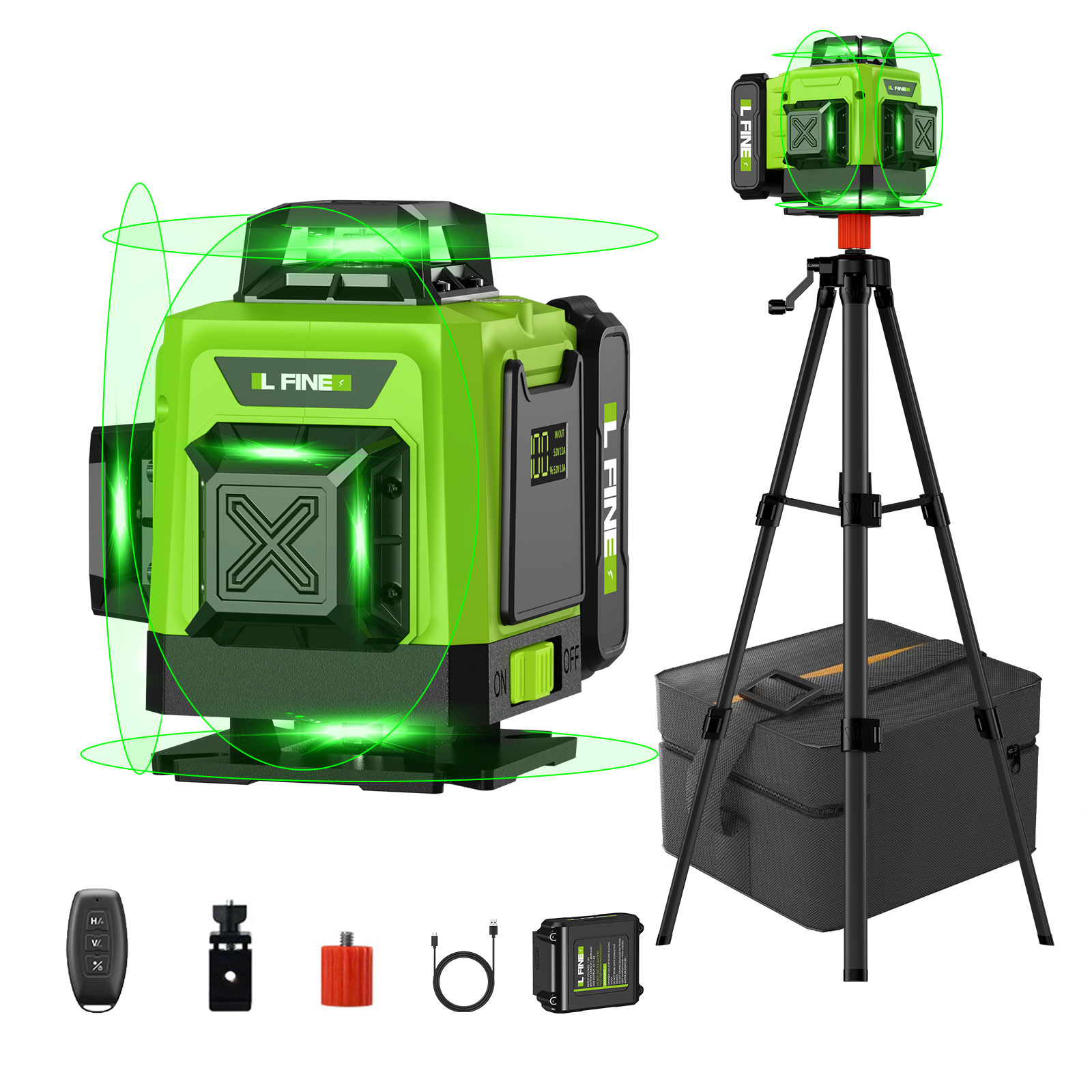 Cross Line Laser 360 Degree - مستوى الليزر التسوية الذاتية الأفقي العمودي
