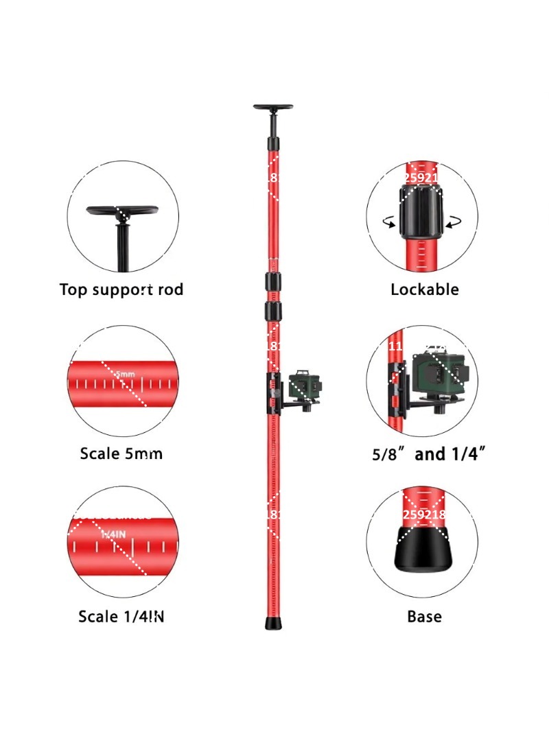 Laser Level Tripod Stand 1.5M - حامل ثلاثي القوائم قابل للتعديل لمستوى