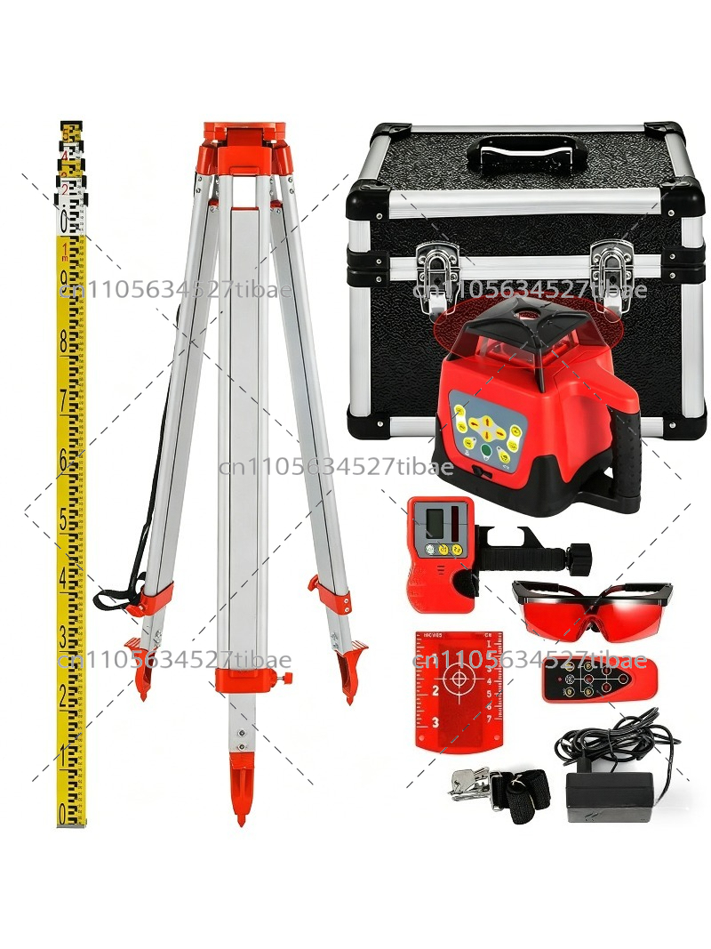 Rotary Laser Level 500M Range - جهاز ليزر دوار ذاتي التسوية بشعاع