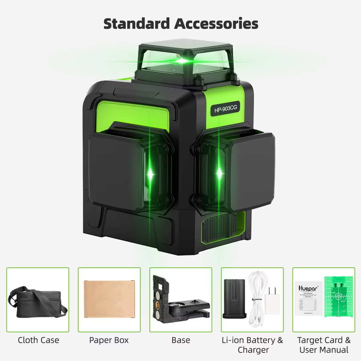 Line Laser Level Magnetic Bracket - هويبار 903CG جهاز تسوية بالليزر الأخضر