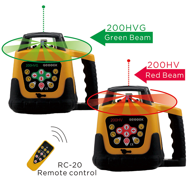 Rotary Laser Level 500M Range - جهاز ليزر دوار بزاوية 360 درجة،