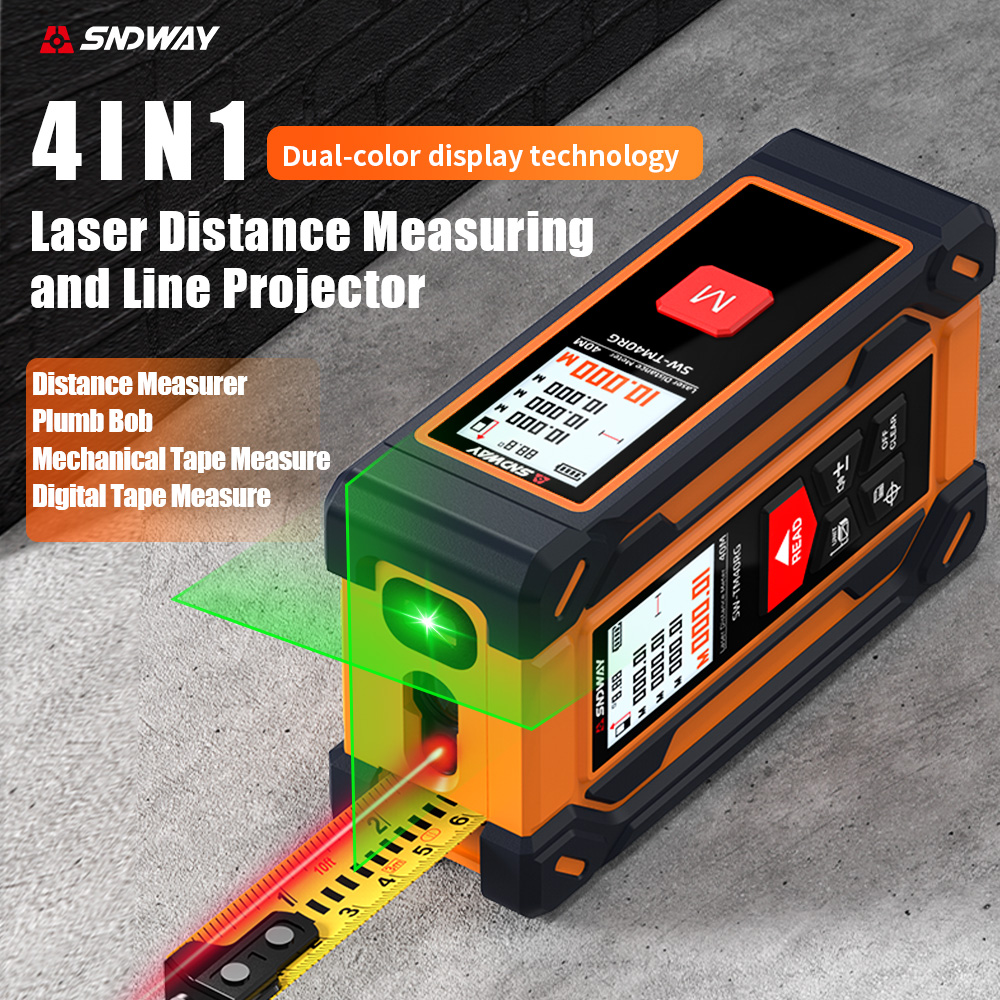 Laser Level Rechargeable Usb - جهاز قياس المسافة بالليزر SNDWAY 4