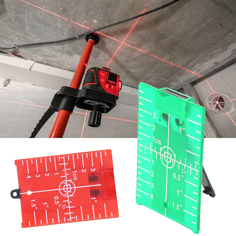 Line Laser Level Magnetic Bracket - لوحة هدف أرضية مغناطيسية مع دعامة،