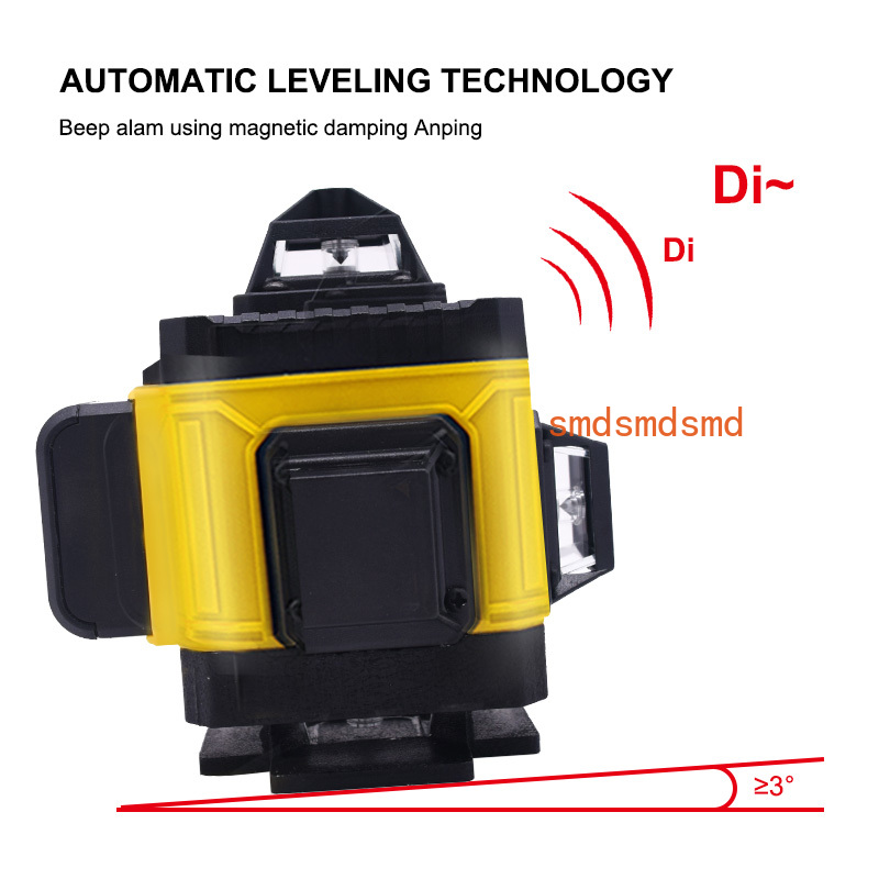 16 خطًا 4D مستوى الليزر الأفقي - مراجعة Laser Level 4D 16 Line Green وسعره