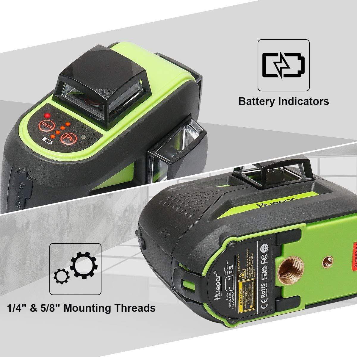 جهاز ليزر متقاطع ثلاثي الأبعاد - مراجعة Laser Level 3D Cross Line Self Leveling وسعره