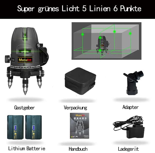 جهاز تسوية بالليزر الأخضر الخا - مراجعة Laser Level Outdoor Bright Green وسعره