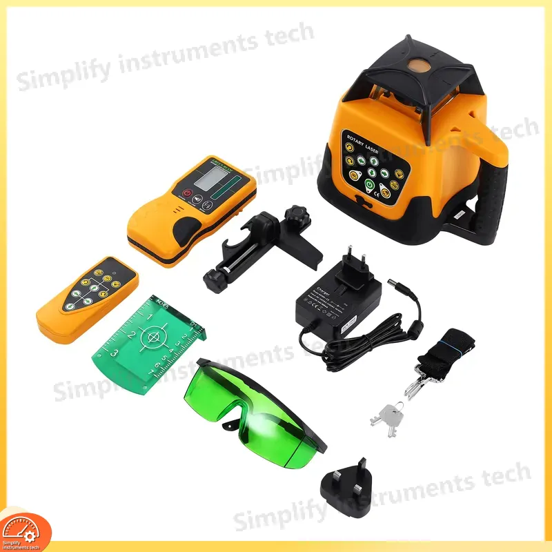 مستوى ليزر دوار بشعاع أخضر 360 - مراجعة Rotary Laser Level 500M Range وسعره