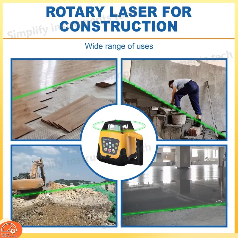 مستوى ليزر دوار بشعاع أخضر 360 - مراجعة Rotary Laser Level 500M Range وسعره