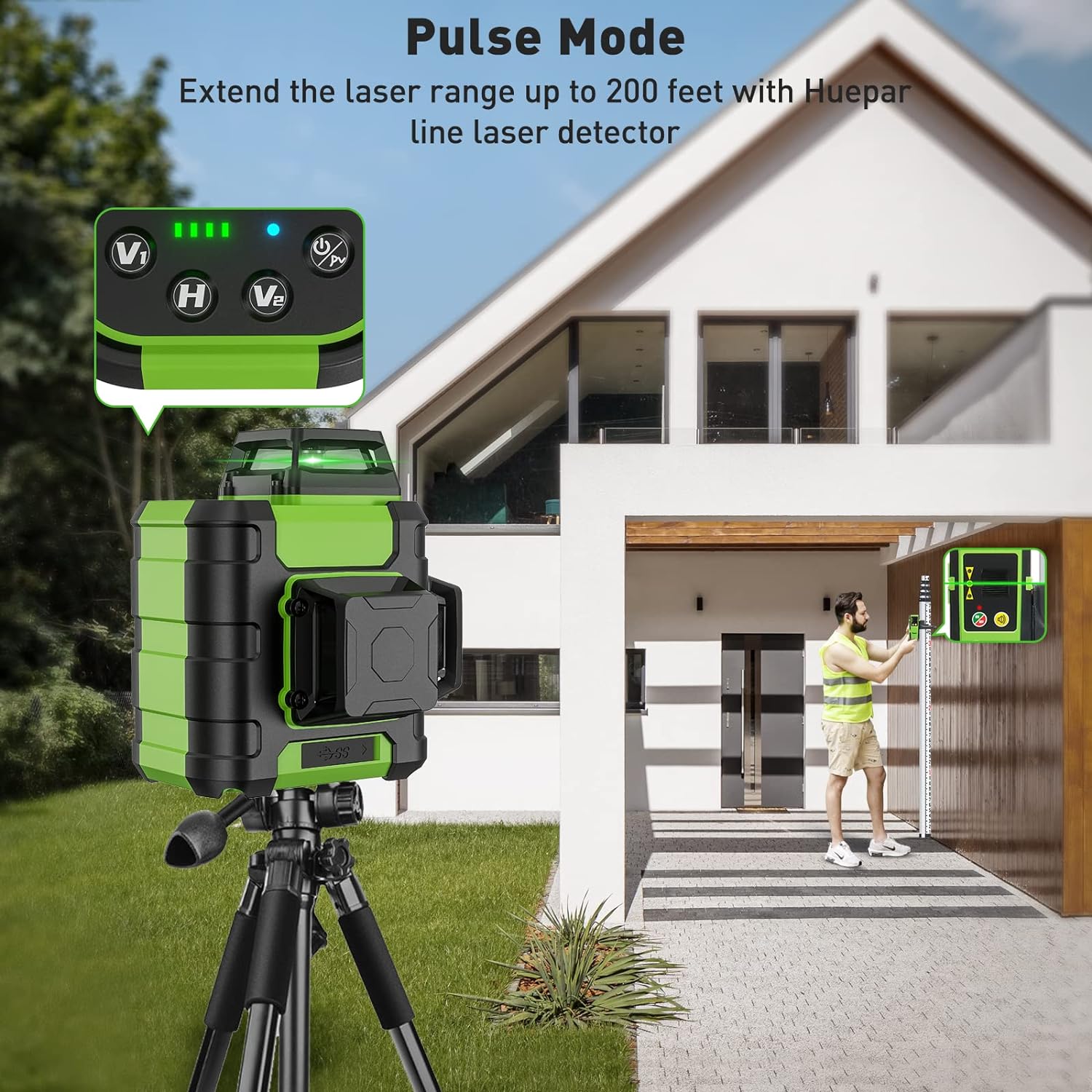 Huepar ثلاثية الأبعاد مستوى ال - مراجعة Line Laser Level Magnetic Bracket وسعره