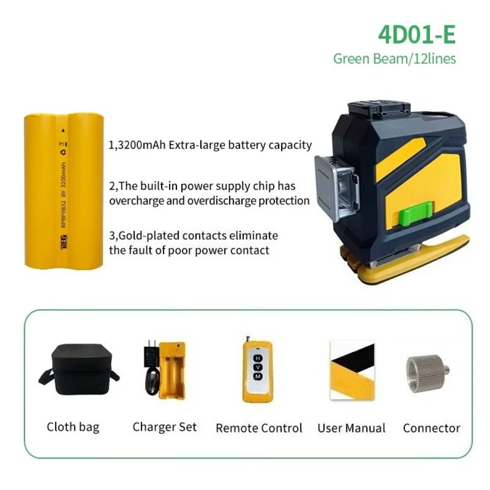 مستوى ليزر أخضر عالي الدقة بـ  - مراجعة Laser Level Outdoor Bright Green وسعره