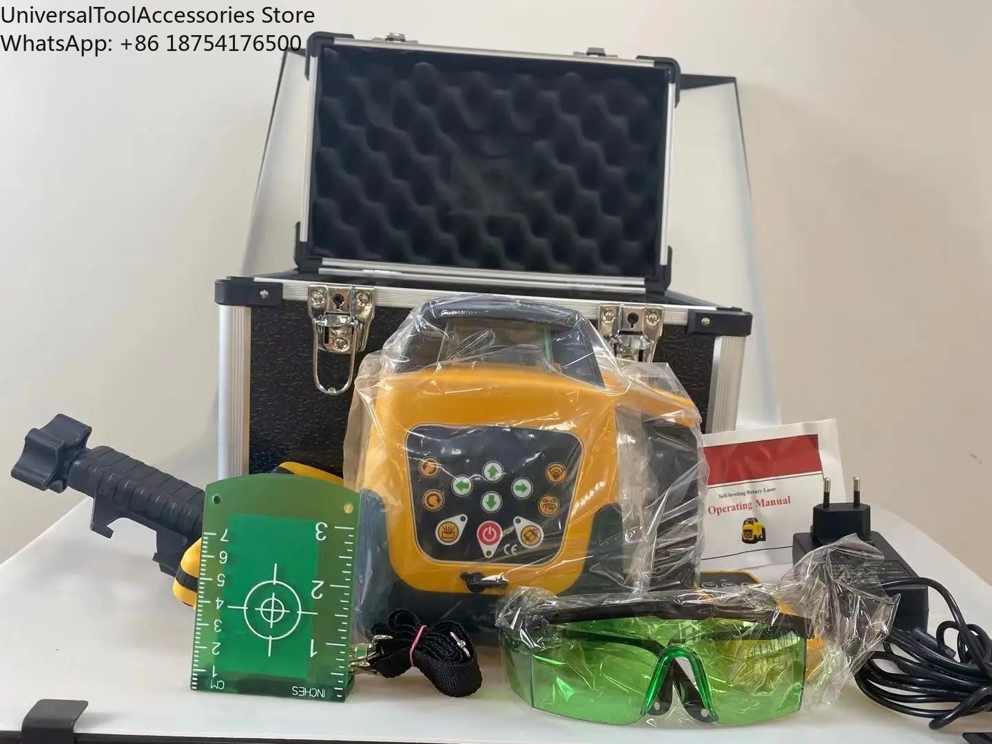 جهاز ليزر دوار ثلاثي الأبعاد ع - مراجعة Rotary Laser Level 500M Range وسعره