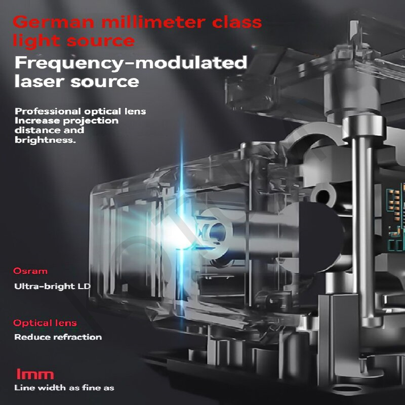مستوى ليزر أخضر 12 خط 360 °    - مراجعة Laser Level Outdoor Bright Green وسعره