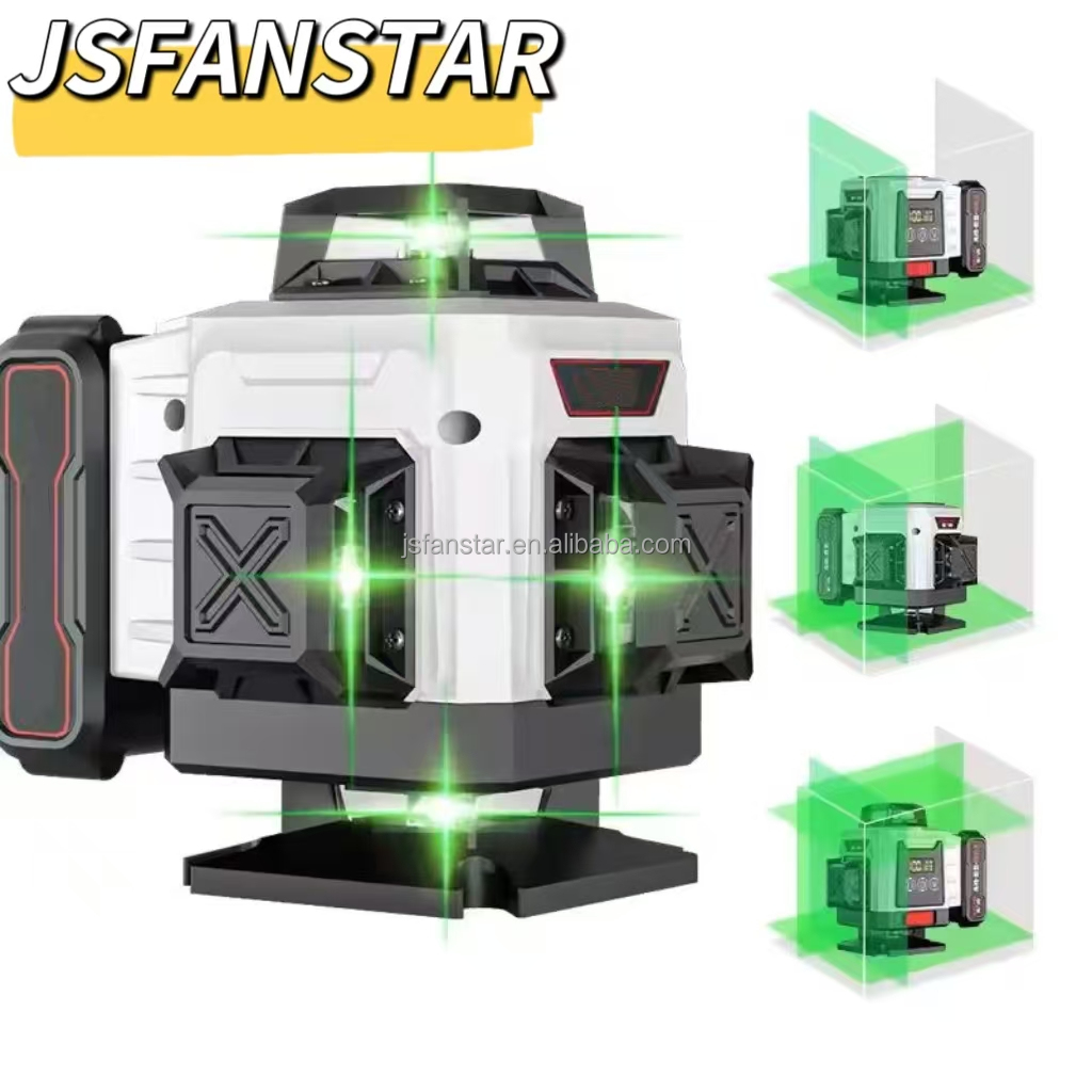 جهاز تسوية ليزر أخضر رقمي جديد - مراجعة Laser Level 4D 16 Line Green وسعره