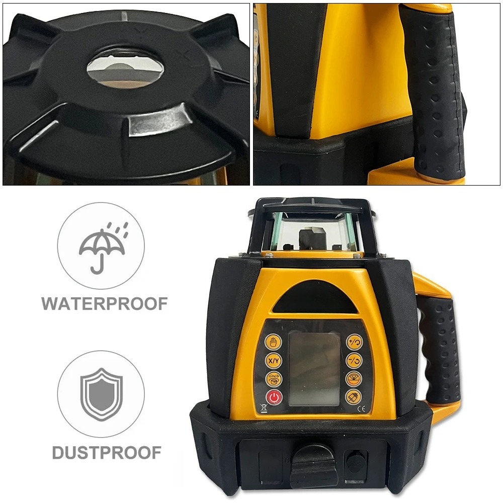 207R ليزر دوار ذاتي التسوية بم - مراجعة Rotary Laser Level 500M Range وسعره