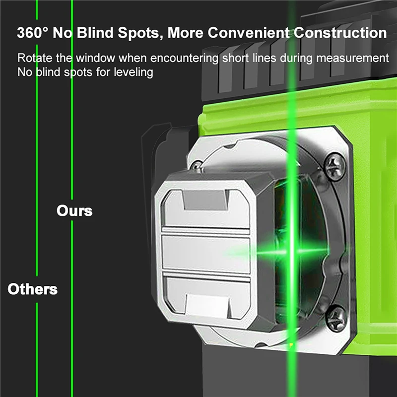8/12/16 خطوط مستوى الليزر 4D ا - مراجعة Laser Level 4D 16 Line Green وسعره