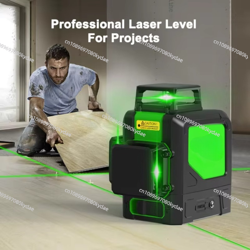 مستوى ليزر خط أخضر 360 IP54 مق - مراجعة Green Beam Laser Level 12 Line وسعره