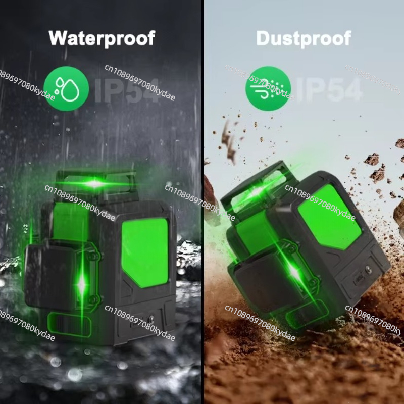 مستوى ليزر خط أخضر 360 IP54 مق - مراجعة Green Beam Laser Level 12 Line وسعره
