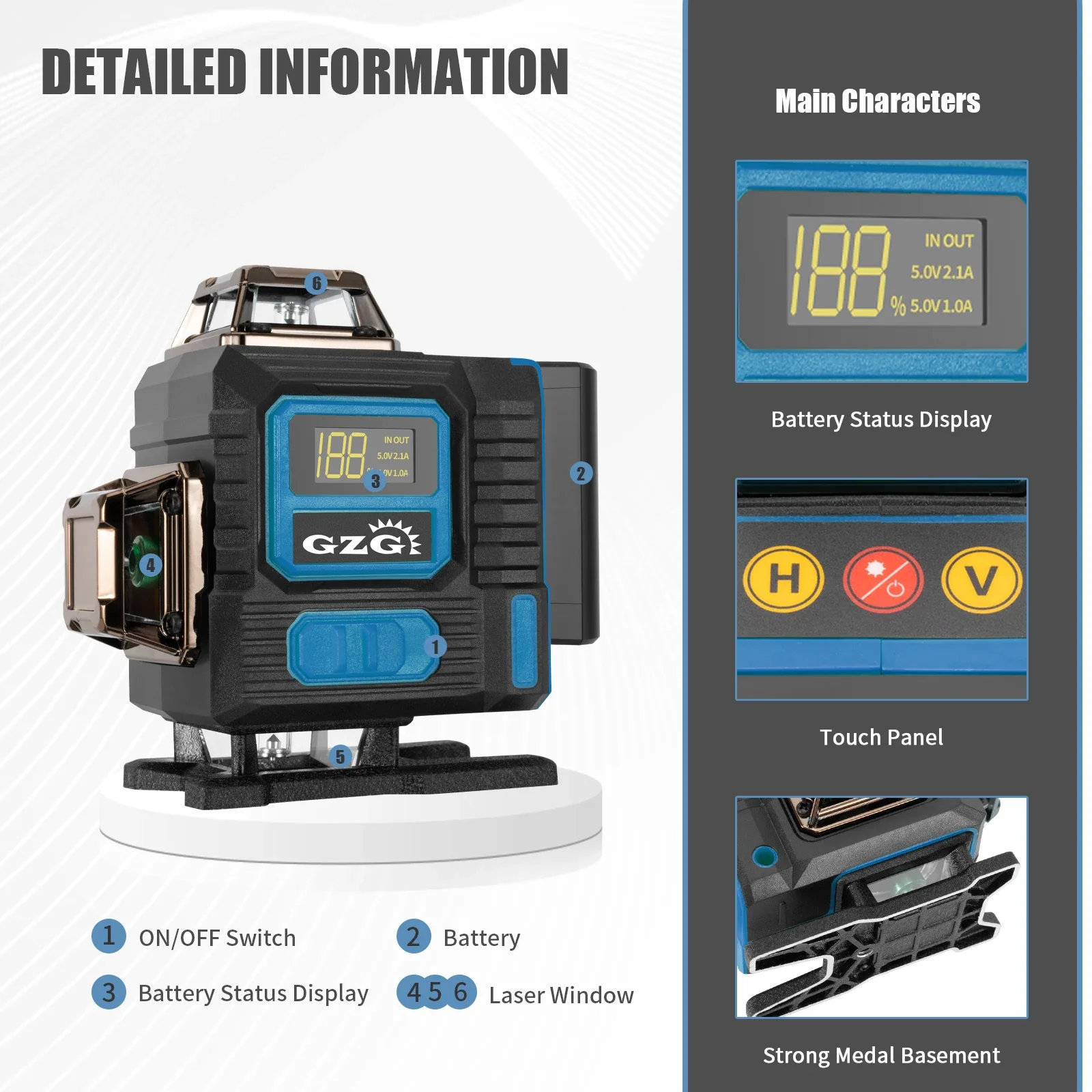 مستوى ليزر G16 رباعي الأبعاد ب - مراجعة Laser Level Rechargeable Usb وسعره