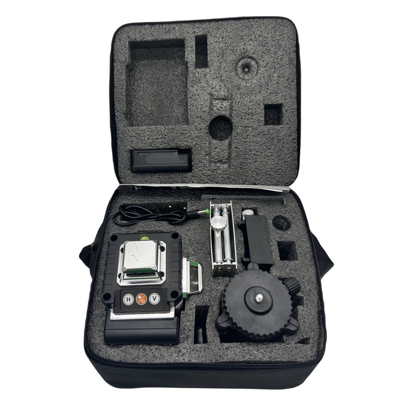 ميزان ليزر ثلاثي الأبعاد بمرآة - مراجعة Laser Level 4D 16 Line Green وسعره