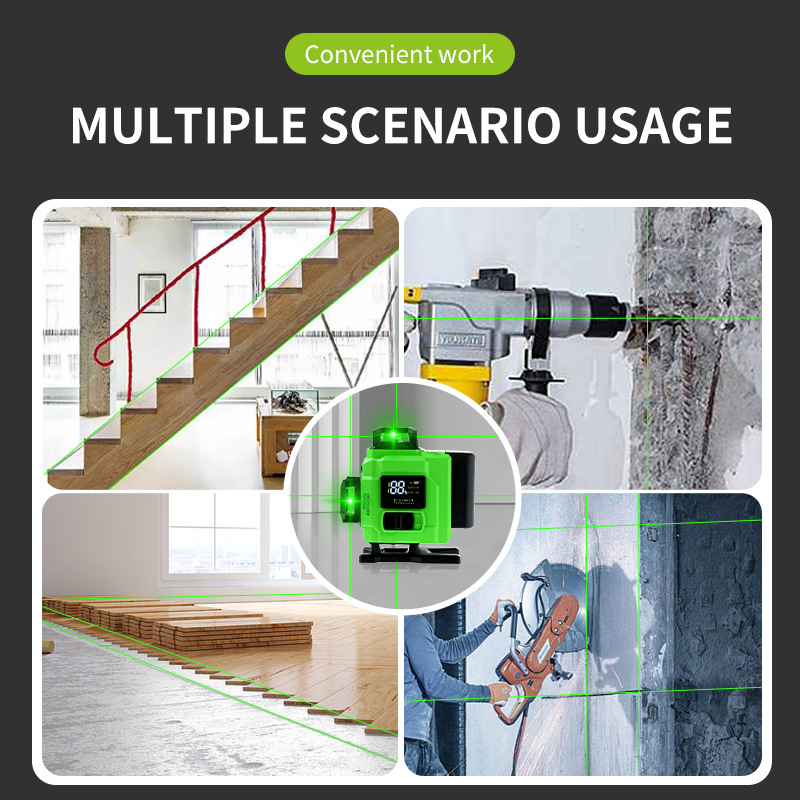 الجملة مستوى الليزر الأخضر - 4 - مراجعة Laser Level Outdoor Bright Green وسعره