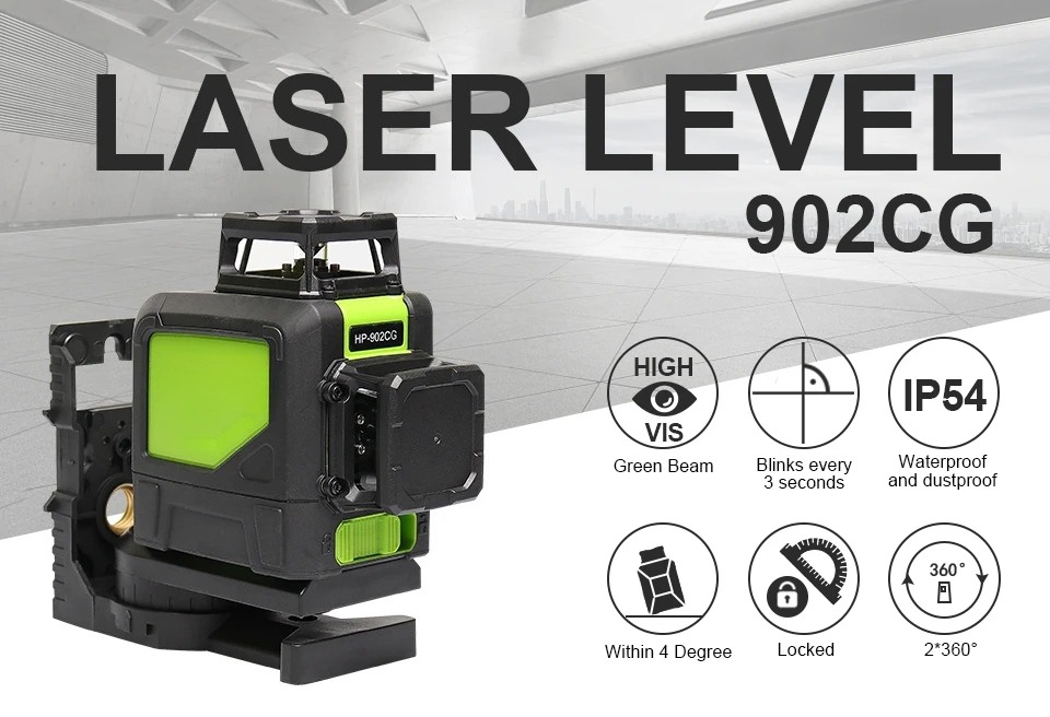 مستوى ليزر أخضر ذاتي التسوية 9 - مراجعة Cross Line Laser 360 Degree وسعره