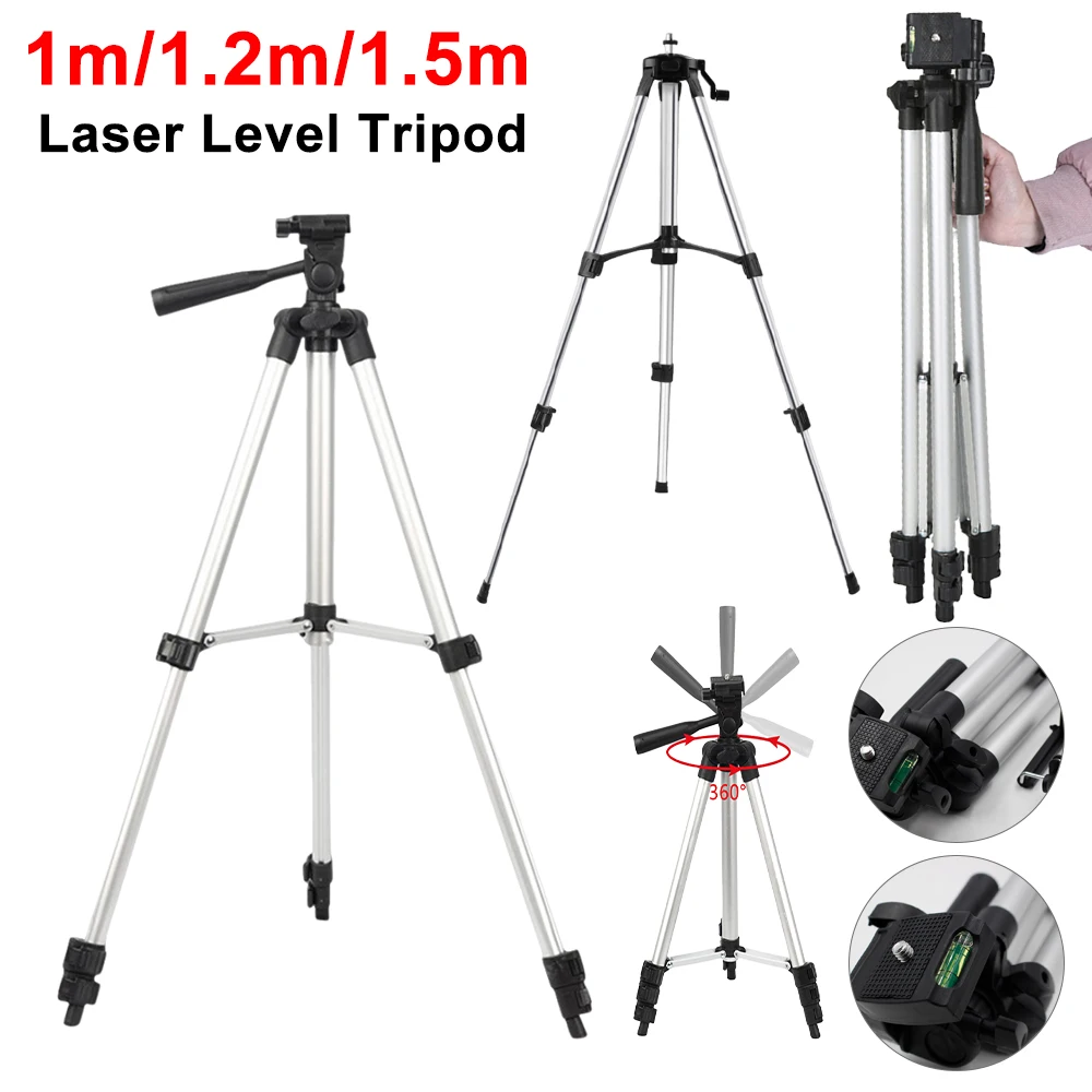 حامل ثلاثي القوائم للمسدس اللي - مراجعة Laser Level Tripod Stand 1.5M وسعره
