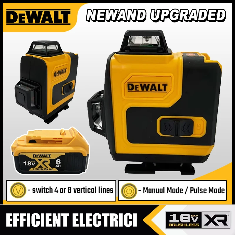 ميزان ليزر ديوالت 360 أخضر 16  - مراجعة Laser Level 4D 16 Line Green وسعره