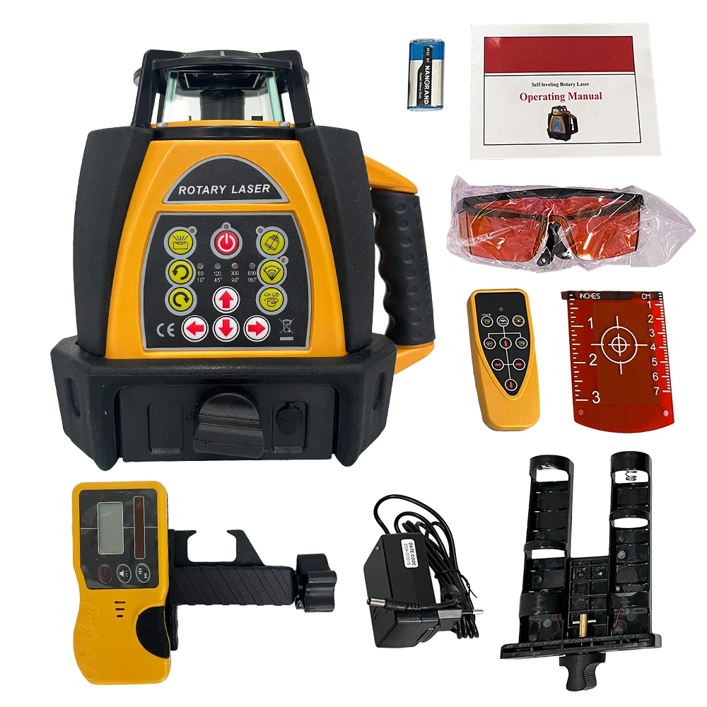 جهاز ليزر دوار متعدد السرعات ذ - مراجعة Rotary Laser Level 500M Range وسعره