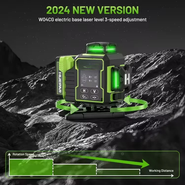 W04CG 4D 16 خط شعاع أخضر ذاتي  - مراجعة Laser Level 4D 16 Line Green وسعره