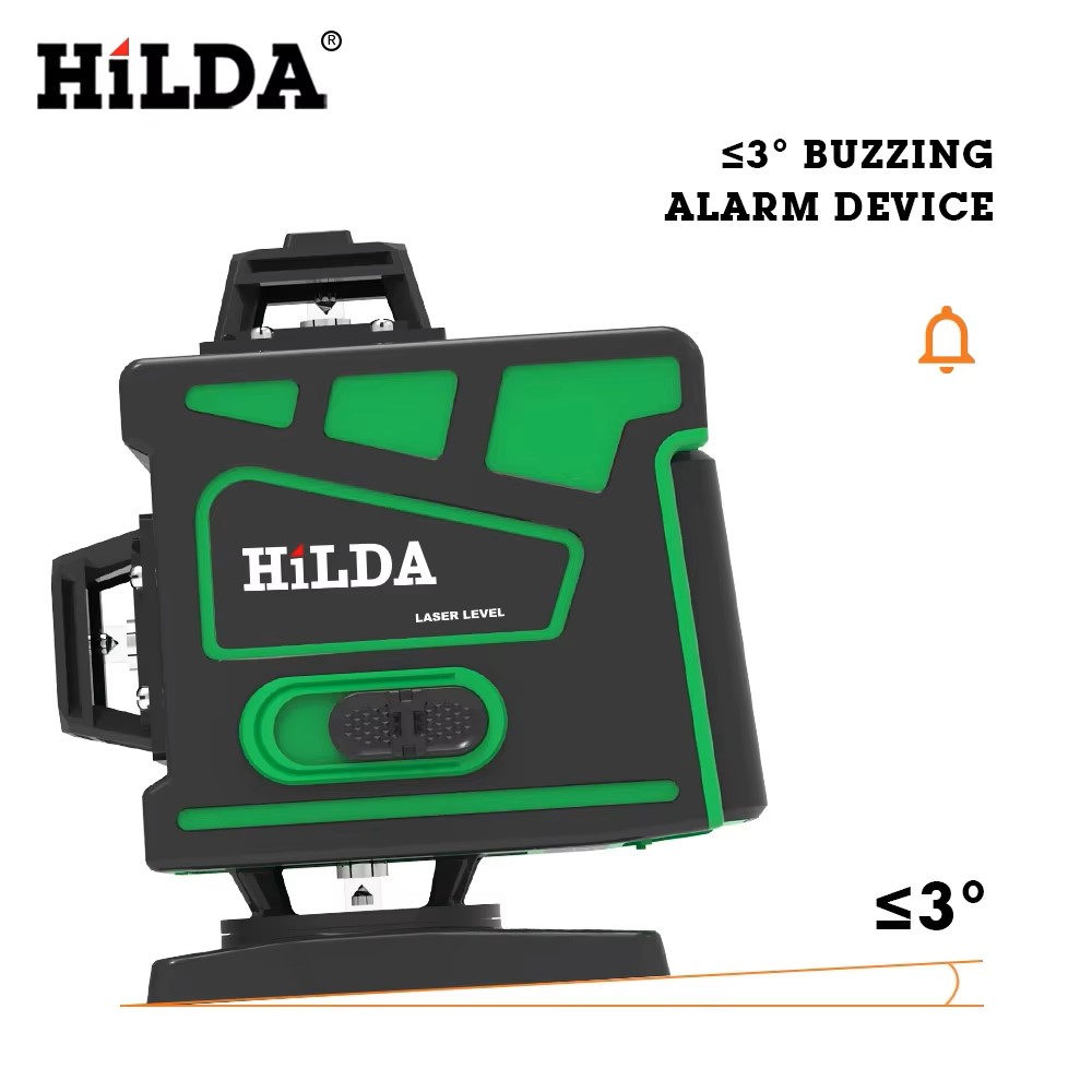 جهاز تسوية ليزر HILDA 16/12 خط - مراجعة Green Beam Laser Level 12 Line وسعره