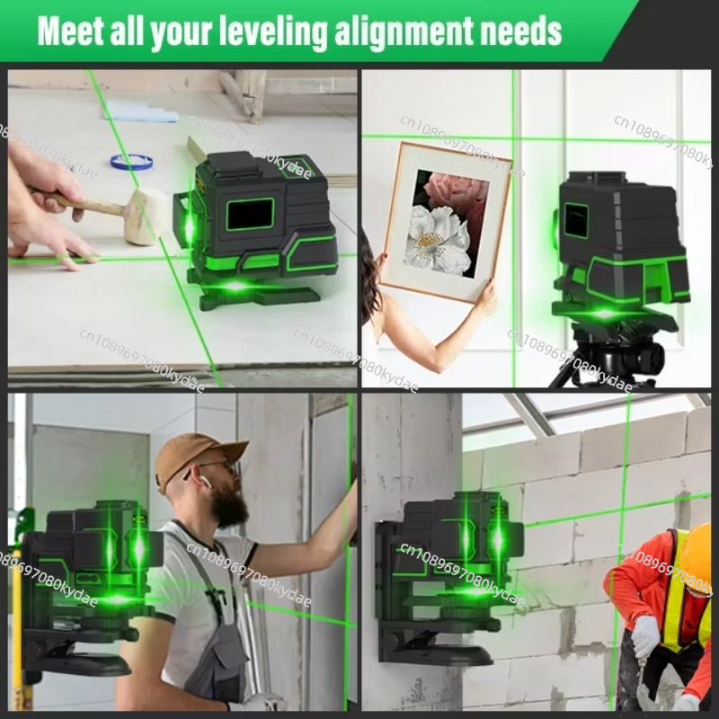 حامل ثلاثي القوائم لمستوى اللي - مراجعة Laser Level 3D Cross Line Self Leveling وسعره