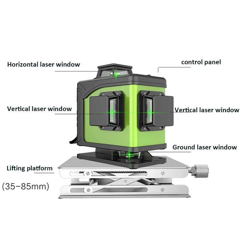 صمام ثنائي ليزر أخضر 16 خطًا 4 - مراجعة Laser Level 4D 16 Line Green وسعره