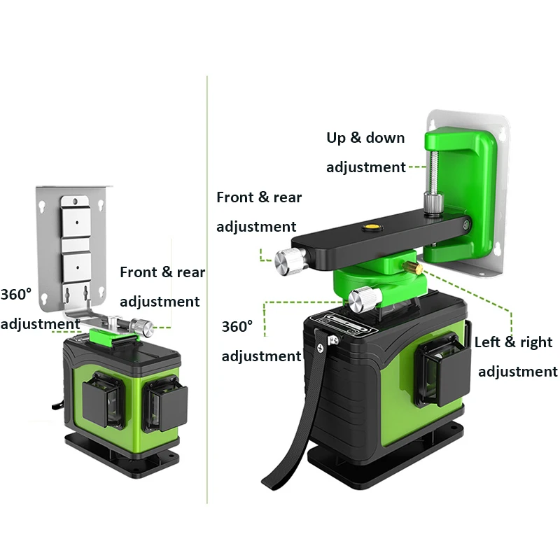 صمام ثنائي ليزر أخضر 16 خطًا 4 - مراجعة Laser Level 4D 16 Line Green وسعره