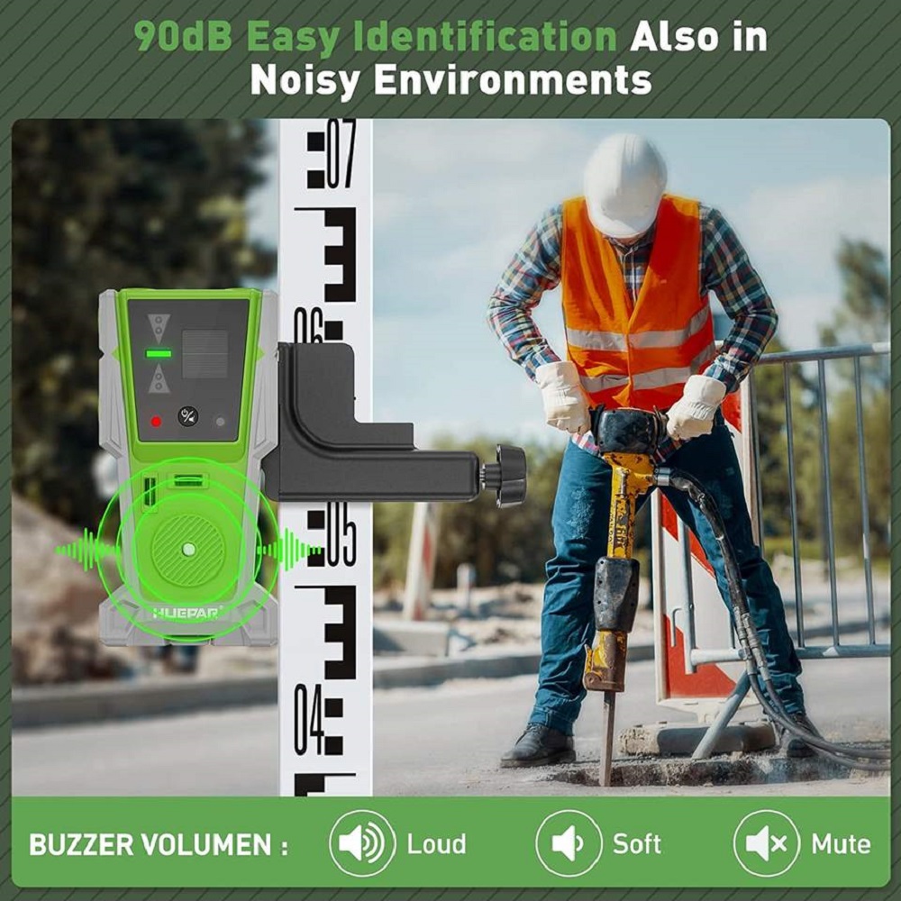 كاشف استقبال مستوى الليزر Huep - مراجعة Laser Level With Receiver Detector وسعره