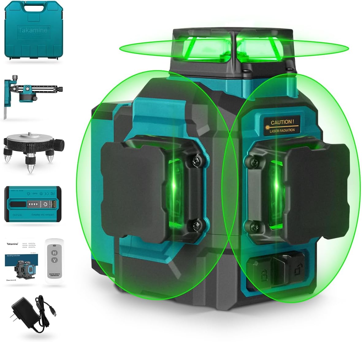 لـ 3x360 °   جهاز ليزر أخضر ذا - مراجعة Laser Level 3D Cross Line Self Leveling وسعره