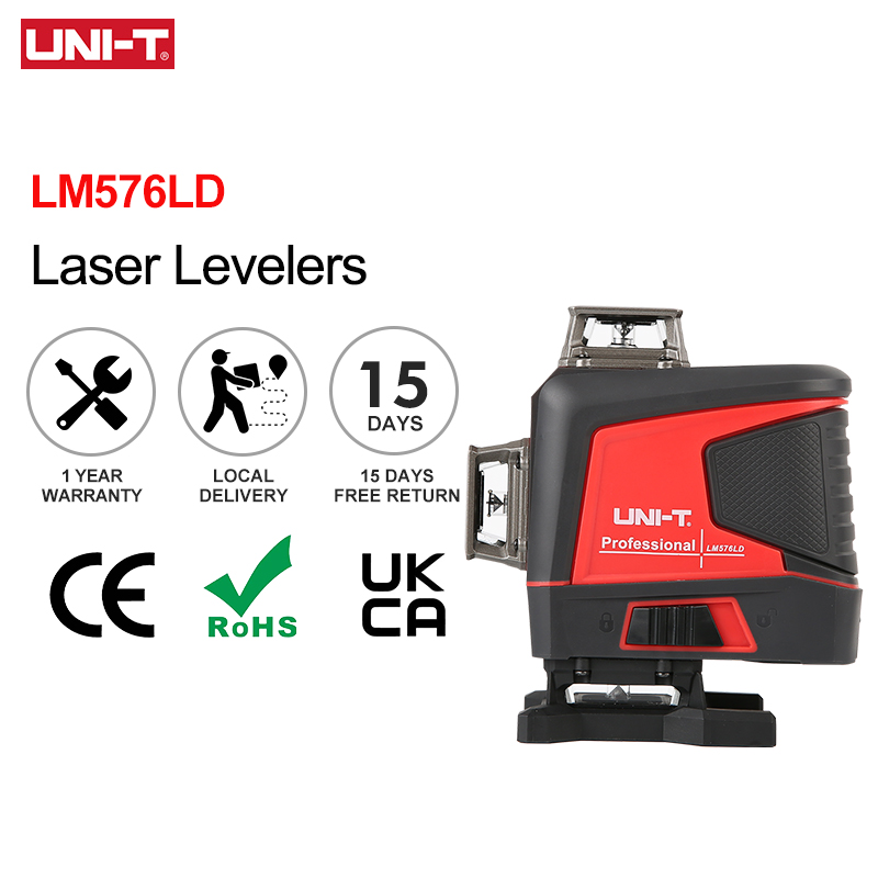 UNI-T مستوى الليزر 360 12 16 خ - مراجعة Laser Level 3D Cross Line Self Leveling وسعره