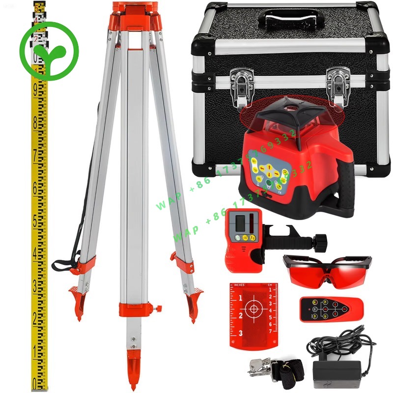 【فاخر】 جهاز مستوى ليزر دوار بش - مراجعة Rotary Laser Level 500M Range وسعره